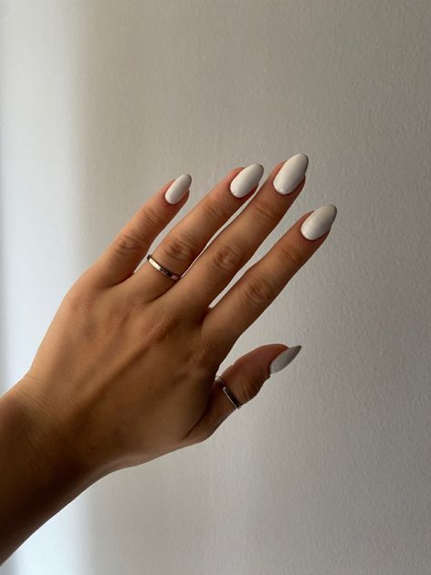 White Gel Nails, 2024 Nails, White Chic, Nude Nails, Almond Nails, White Nails, Stylish Nails, Nail Ideas, Cute Nails