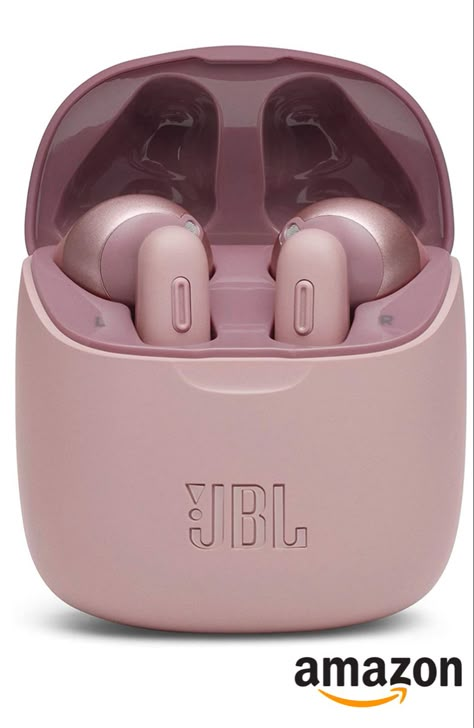 JBL Tune 225TWS True Wireless Earbuds, with JBL Pure Bass Sound, Bluetooth, 25 Hours Battery, Dual Connect, and Voice Assistant (Pink) : Electronics Jbl Bluetooth, Gadgets Technology Awesome, Sports Headphones, Bluetooth Headphones Wireless, Earbud Headphones, Bluetooth Earbuds, Wireless Headset, Earphone Case, Bluetooth Earphones