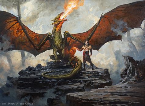 Gathering Illustration, Greg Rutkowski, Sea Drawing, Dnd Dragons, Dragon Pictures, Fantasy Dragon, High Fantasy, Character Creation, Magic The Gathering