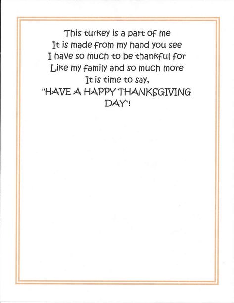 November Lesson Plans, Thanksgiving Handprint, Preschool Poems, Handprint Poem, Thanksgiving Poems, Thanksgiving Activities Preschool, Thanksgiving Crafts For Toddlers, Thanksgiving Toddler, Thanksgiving Kindergarten