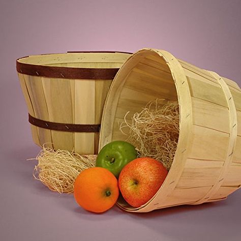 Natural Wood Peck Basket 8 Quarts - Baskets - 10 each by Paper Mart Bushel Baskets, Artificial Birds, Rustic Party, Cowgirl Birthday Party, Grad Party Decorations, Sewing Storage, Wholesale Packaging, Wood Basket, Wood Crates