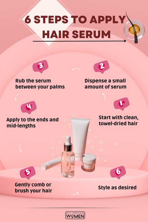 6 Steps To Apply Hair Serum, hair serum Oil Cleansing, Hygiene Tips, How To Grow Your Hair Faster, Hair Washing, Hair Fall, Hair Serum, Cleansing Oil, Diy Hair, Beauty Business