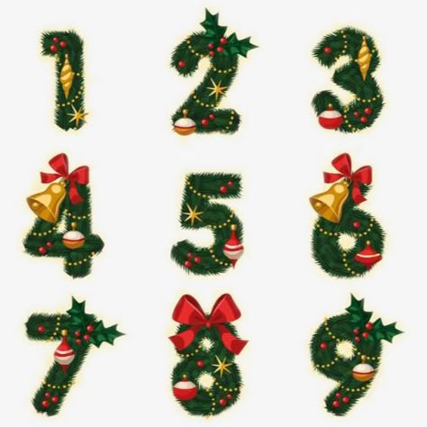 Fonts For Christmas, Top Fonts, Birthday Banner Background, Alphabet Style, Paper Puppets, Christmas Fonts, One Two Three, New Year Designs, Creative Fonts