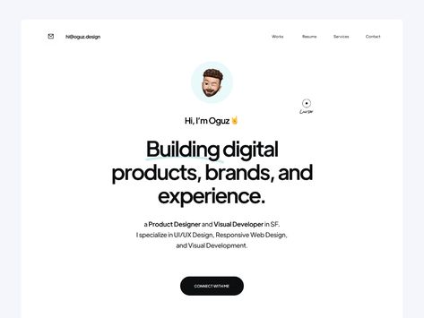 Modern Landing Page, Portfolio Landing Page, Personal Website Design, Personal Website Portfolio, Startup Design, Web Portfolio, 광고 디자인, Portfolio Website Design, Homepage Design