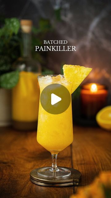 Sean Briggs on Instagram: "I was supposed to get my puppy this week and she got delayed 😩 Painkillers on deck.

Comment “bottle” and I’ll send you a link to the bottle I used in this video!

🍹 BATCHED PAINKILLER 🍹
- Pineapple chunks, orange slices
- 6oz @pussersrum 
- 10oz pineapple juice
- 2oz orange juice
- 2oz coconut milk 
- Ground nutmeg 

Makes 6 servings 

In a Crew bottle or pitcher, add pineapple chunks and orange slices. Then combine dark rum, pineapple juice, orange juice and coconut milk (I opted for coconut milk as it would mix easier in the bottle, if using a cocktail shaker you can use cream of coconut). Stir/shake then pour into individual glasses with ice. 

21+ to enjoy 🍍

#painkiller #painkillercocktail #batchedcocktail #cocktail #cocktails #summer #summertime #summe Cocktails With Pineapple Juice, Coconut Rum And Pineapple Juice Drinks, Coconut Rum Pineapple Juice, Pineapple Ginger Beer Cocktail, Pineapple Juice Cocktails Rum, Painkiller Cocktail, Cocktails Summer, Cream Of Coconut, Pineapple Chunks