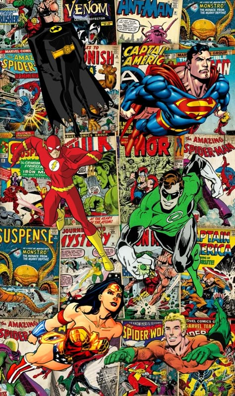 Flash, green lantern, wonder woman, aquaman, superman, and batman Justice League Wallpaper, Aquaman Wallpaper, Green Lantern Wallpaper, Dc Wallpaper, Lego Wallpaper, Comic Wallpaper, Superman Wallpaper, Superhero Crafts, Superhero Designs