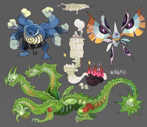 Two Fairies, Pokemon Show, Fake Pokemon, Kartu Pokemon, Pokemon Ideas, Pokemon Fusion Art, Mega Pokemon, Pokemon Breeds, Oc Pokemon