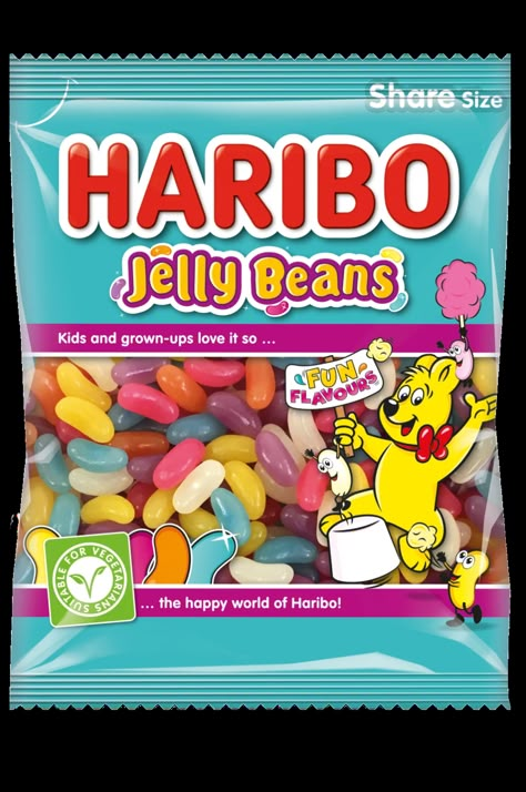 Haribo Aesthetic, Haribo Candy Aesthetic, Jelly Bean, Haribo Sweets, Gummy Bears Haribo, Jelly Belly Flavors, Vegan Jelly, Haribo Candy, Cute Spiral Notebooks