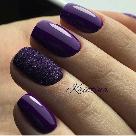 Purple Nail Art Designs, Purple Nail Art, Purple Nail Designs, Purple Nail, Fall Acrylic Nails, Nail Art Wedding, Gel Nail Designs, Purple Nails, Gorgeous Nails