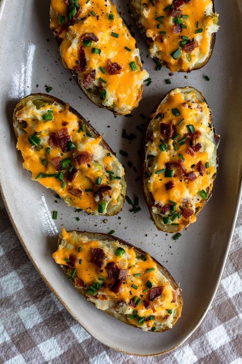 Jalapeño Popper Twice Baked Potatoes - Dash of Mandi Loaded Potatoes, Dry Ranch Seasoning, Jalapeño Poppers, Jalapeno Popper, Breakfast Sweets, Loaded Potato, Twice Baked, Twice Baked Potatoes, Potato Skins