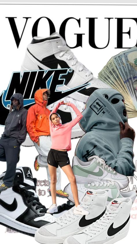 nike... ✨🤌🏻🤌🏻 Nike Mood Board, Outfit Collage, Nike Outfits, Mood Board, Vogue, Nike, Pins