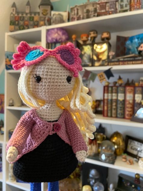 Crochet Luna Lovegood, Crochet Pattern Harry Potter, Amiguri Patterns, Luna Lovegood Doll, Crochet Harry Potter, Harry Potter Crochet, Doll Making Patterns, Awesome Crochet, Mood Aesthetic