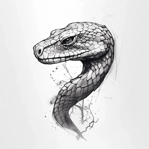 Premium AI Image | Python head in the style of minimalist sketch tattoo digital illustration Reptile Tattoo, Japanese Snake Tattoo, Tier Tattoo, Medusa Tattoo Design, Serpent Tattoo, Cobra Art, Cool Tattoo Drawings, Snake Drawing, Realistic Tattoo Sleeve