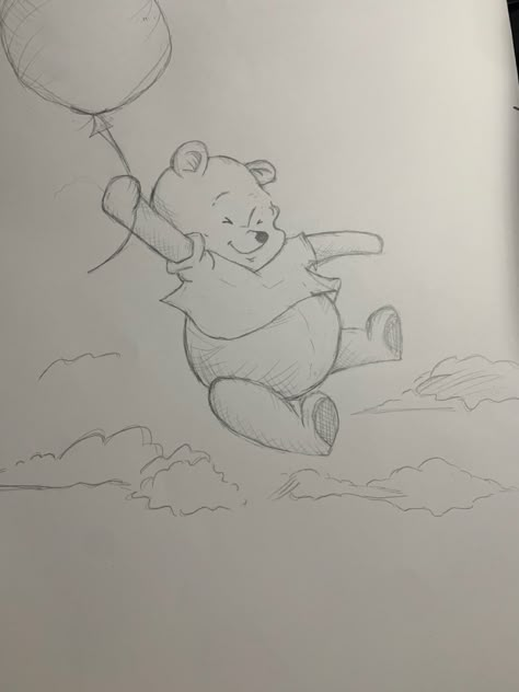 Winnie The Pooh Sketches, Winnie The Pooh Drawings, Winnie The Pooh Sketch, Pooh Sketch, March Bujo, Winnie Poo, Winnie The Pooh Drawing, Pooh Winnie, Winnie The Pooh Cartoon