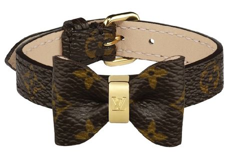 Lv Dog Collar, Monogram Bow, Louis Vuitton Bracelet, Bow Bracelet, Louis Vuitton Jewelry, Louis Vuitton Fashion, Dog Accessories, Dog Leash, Pet Collars