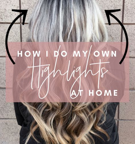 how I do my own highlights at home Highlighting Hair At Home, How To Do Highlights, Tone Hair At Home, Highlight Your Own Hair, 13 Hairstyles, Highlights At Home, Scarf Bun, Diy Highlights Hair, At Home Highlights