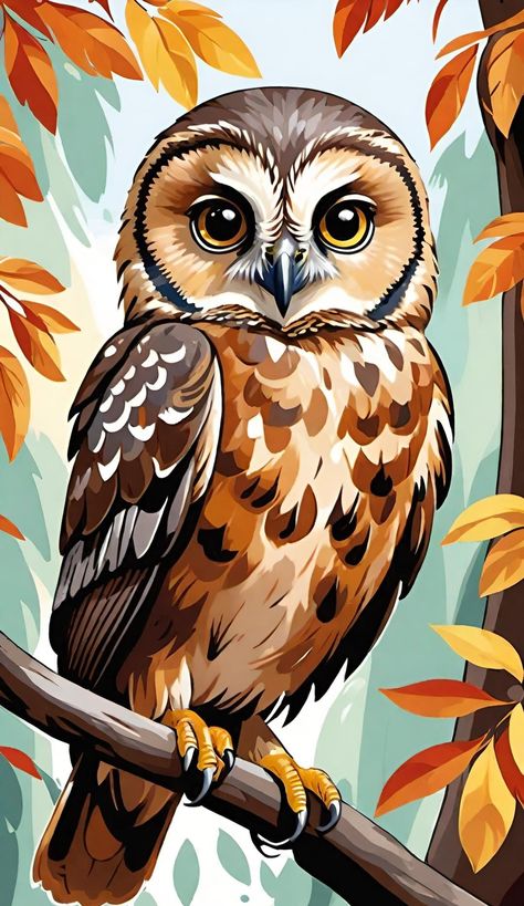 Easy Scenery Drawing, Owl Sketch, Owl Drawing, Oil Pastel Drawings Easy, Owl Photography, Puppy Drawing, Nature Iphone Wallpaper, Concept Art Tutorial, Boho Painting