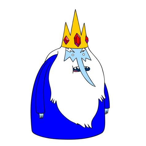 Ice King | Villains Wiki | FANDOM powered by Wikia Ice King Tattoo, King Crown Drawing, Ice King Adventure Time, Adventure Time Parties, Art Adventure Time, Adventure Time Tattoo, King Cartoon, Crown Drawing, Adventure Time Characters