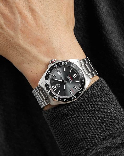 Watch On Wrist, Mens Tag Heuer Watches, Tag Heuer Formula 1, Tag Heuer Formula, Tag Heuer Watch, Luxury Watch Brands, Antique Clock, Stylish Watches, Luxury Watches For Men