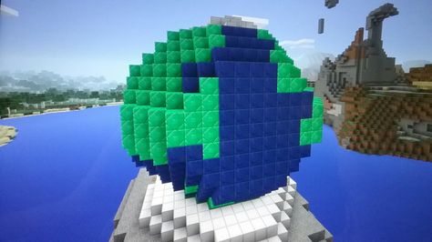 Minecraft globe Globe Minecraft, Minecraft Hot Air Balloon, Snow Golem Tower Minecraft, Minecraft Underwater Statue, Minecraft Sea Monster, Minecraft, Globe, Skyscraper