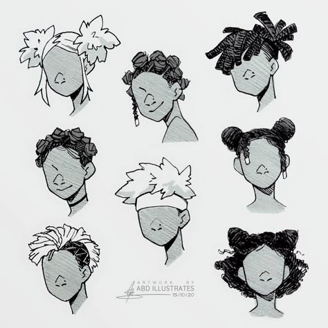 Check more at https://howcandothis.com/hairstyleideas/25790/ Poc Hairstyles Drawing, Hairstyles Drawing Reference, Hairstyles Brunette, Hairstyles Layered, Hairstyles Drawing, Different Hair Styles, Hair Sketch, Some Drawings, Hair References