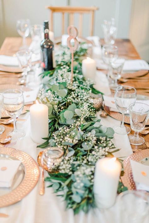 Eucalyptus Hen Party, Eucalyptus Wedding Runner Table Garland, Flower Garland Table Runner, Eucalyptus Gypsophila Wedding, Table Runner Eucalyptus, Gypsophila And Eucalyptus Wedding, Eucalyptus Wedding Table Runner, Wedding Floral Table Runners, Eucalyptus Runner Wedding