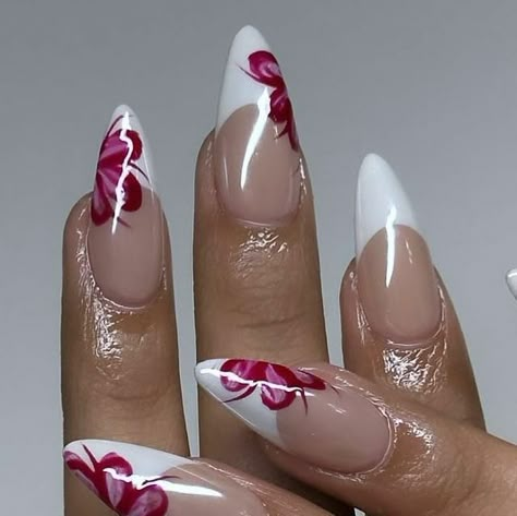 Long Cool Nails, Nails Inspo Medium Length, Cute Nails Medium Length, Valentines Nails Acrylic Almond, Cute Medium Nails, Nails Inspo Design, Medium Stiletto Nails, Rounded Stiletto Nails, Nail Acrylic Designs