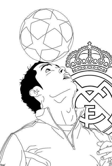 cristiano ronaldo juggling ball coloring page - Coloring Pages Ronaldo Colouring Pages, Ronaldo Cristiano Drawing, Ronaldo Coloring Page, Ronaldo Drawing, Soccer Coloring Pages, Football Coloring, Football Player Drawing, Soccer Drawing, Football Coloring Pages