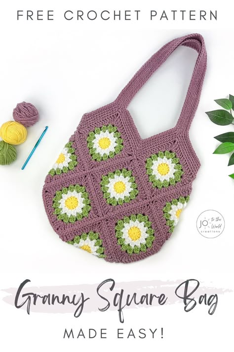 This Crochet Bag Free Pattern has been meticulously designed to ensure absolute clarity, with easy-to-follow instructions, detailed diagrams and a comprehensive video tutorial demonstrating every step. There's no chance you'll get lost with this Crochet Granny Square Bag Pattern.