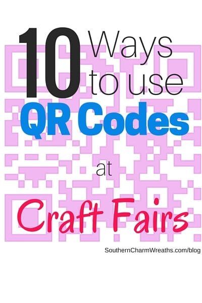 10 Ways to Use QR Codes at Craft Shows Craft Fair Booth, Wreath Business, Craft Show Booths, Fall Mesh Wreaths, Craft Show Booth, Festival Booth, Craft Spaces, Custom Return Address Stamp, Thirty One Business