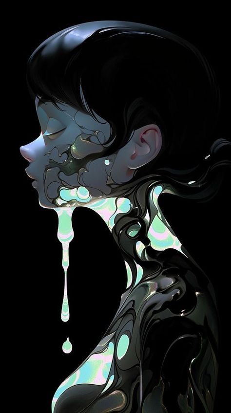 •𝚊𝚎𝚜𝚝𝚑𝚎𝚝𝚒𝚌 •𝚒𝚗𝚜𝚙𝚒𝚛𝚊𝚝𝚒𝚘𝚗 Melting Character Design, Melting Character, Drip Art, Aesthetic Inspiration, Cyberpunk Art, Ethereal Art, Girls Cartoon Art, Surreal Art, Album Art