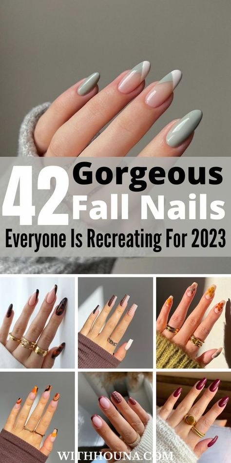 Fall has fallen and it's time to get your fall nails done.Thus, I can bet you're looking for the best fall nails of 2023 and cute nail colors to choose from. These fall nail designs will help you get your fall nails to the next level. We've got you everything from trendy fall nails 2023, trendy fall nail designs, fall nail ideas, cute fall nail ideas, fall nail inspo, boho fall nails, fall nail designs 2023, fall nails designs autumn, short fall nail designs, dark fall nail colors, and more. November Nail Designs, Woman Tips, Classy Nail, Lipstick Hacks, Trendy Shades, Simple Fall Nails, September Nails, November Nails, Daily Jokes