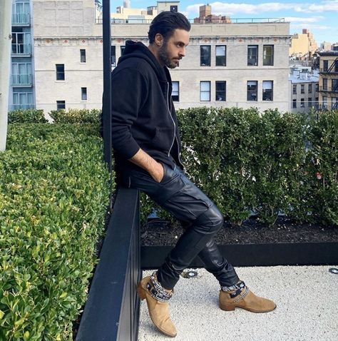 Mike Amiri, Daily Fashion, Leather Men, Bomber Jacket, Leather, On Instagram, Instagram