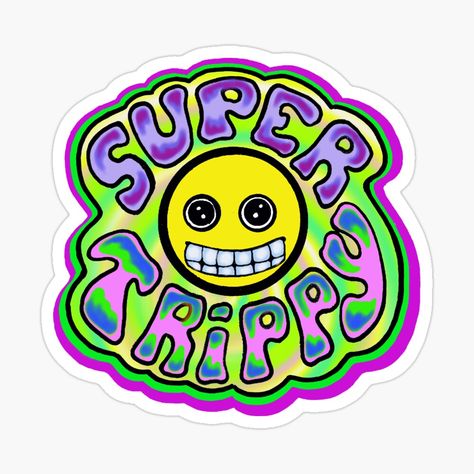 Get my art printed on awesome products. Support me at Redbubble #RBandME: https://www.redbubble.com/i/sticker/Trippy-Super-Trippy-Psychedelic-Smiley-Face-Design-by-osbornelee/71400228.JCQM3?asc=u Cool Painting Ideas Trippy, Cool Painting Ideas, Trippy Smiley Face, Trippy Drawing Ideas, Smiley Face Design, Mickey Mouse Images, Trippy Drawings, Trippy Designs, Cocoppa Wallpaper