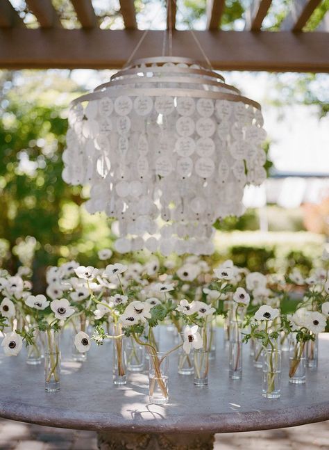 Anemone Centerpiece, March Wedding Flowers, Minimal Table Setting, Sage Green Palette, Simple Floral Wedding, Simple Floral Centerpieces, Wedding Centerpieces Summer, Floral Wedding Centerpieces, Swiss Wedding