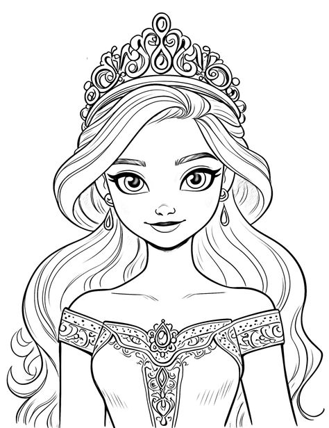 Princess Coloring Sheets, Monster Truck Coloring Pages, Coloring Pages Adult, People Coloring Pages, Free Kids Coloring Pages, Disney Princess Coloring Pages, Cartoon Coloring, Coloring Pages Inspirational, Mermaid Coloring Pages