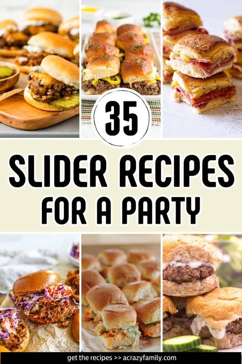 Sliders are the perfect party food! These recipes will make sure your next party is a hit. From cheeseburger to pulled pork, we've got you covered. Don't miss out on these delicious slider recipes! Slider Appetizers, Appetizers For Party Crowd Pleasers, Party Appetizers Easy Crowd Pleasers, Crowd Pleaser Appetizers, Sliders Recipes Hawaiian Rolls, Easy Slider Recipes, Easy Slider, Party Crowd, Slider Sandwiches