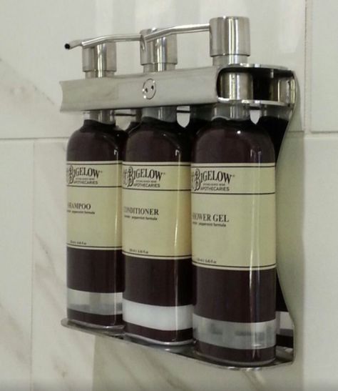 Aquamenities, Sophisticated Soap Shampoo Dispenser ,dispenser | gallery Shower Shampoo Holder, Hospitality Ideas, Shampoo Holder, Shower Soap Dispenser, Hotel Toiletries, Hotel Soap, Beautiful Bathroom Decor, Hotel Cleaning, Romantic Cabin