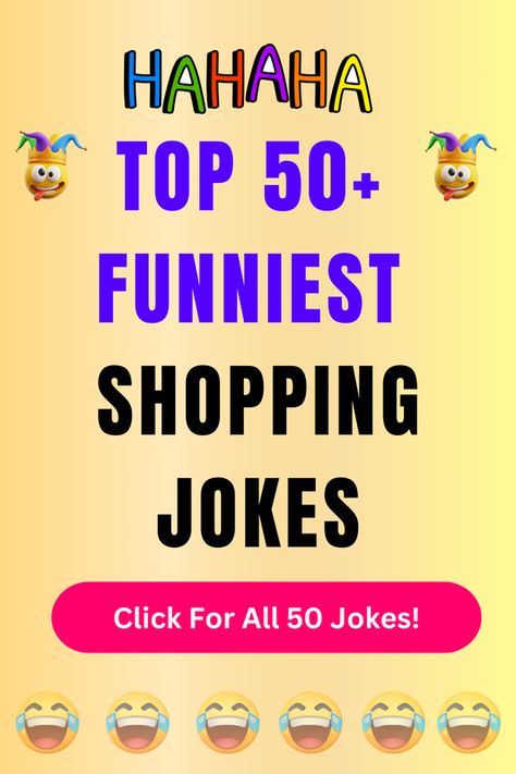 Check Out The Top 50+ Funny Shopping Jokes And Puns. Click For All 50+ Hilarious Shopping Jokes! Retail Jokes, Shopping Jokes, Laugh Out Loud Jokes, Funny Shopping, Jokes And Puns, Shopping Humor, Cheesy Jokes, 10 Funniest, Standing In Line