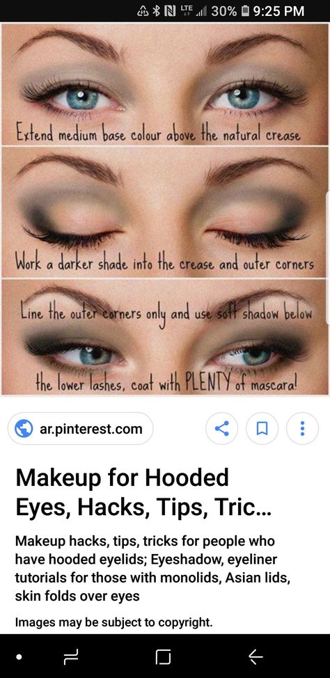 Hooded eye makeup Korean Eyeshadow, Eyeshadow For Hooded Eyes, Almond Eye Makeup, Hooded Eye Makeup Tutorial, Boho Makeup, Hooded Eyelids, Rainbow Eyeshadow, Under Eye Makeup, Green Smokey Eye