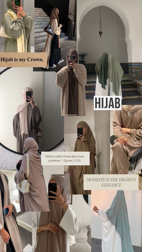 hijab outfit inspo Hijab Motivation, Islamic Modest Fashion, Modest Outfits Muslim, Outfits Muslim, Modest Hijab, Stile Hijab, Mode Turban, Cute Modest Outfits, Muslim Outfits Casual