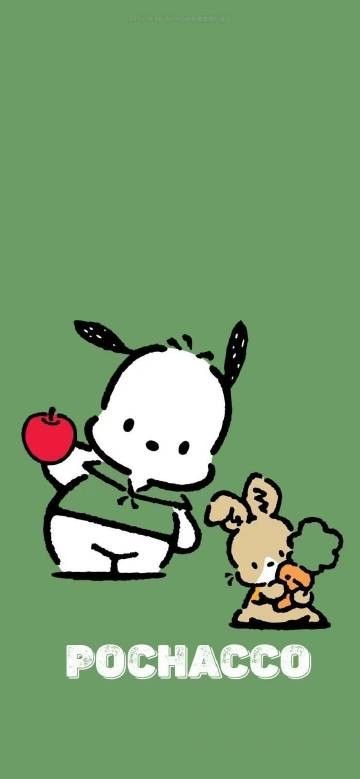 Credit : Sanrio Co.Ltd Plain Wallpaper Iphone, Lock Screen Home Screen, Soft Things, Iphone Theme, Melody Hello Kitty, Plain Wallpaper, Sanrio Wallpaper, Saiki K, Beautiful Wallpaper