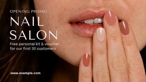 Nail salon blog banner template, editable text | premium image by rawpixel.com / Wan Nail Banner, Nail Salon Social Media, Facial Bar, Facebook Cover Images, Facebook Cover Design, Blog Banner, Banner Advertising, Awesome Designs, Beauty Logo