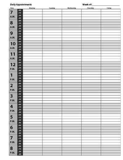 Free printable appointment book to lay out my days at work Daily Appointment Planner, Weekly Appointment Planner, Wealth Planning, Daily Planner Printables Free, Appointment Calendar, Appointment Planner, Schedule Printable, Day Schedule, Printable Calendar Template