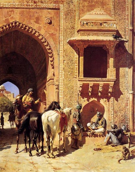 Edwin Lord Weeks, Islam Art, Carl Spitzweg, Empire Ottoman, India Painting, Agra Fort, Arabian Art, Winsor Newton, Agra India