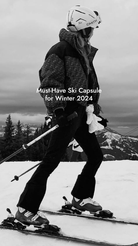 While we might not be pros on the slopes, we’re champions at the sportswear game that is après-ski style. Find our favorite outfits here. Ski Outfits For Women Moon Boots, Tahoe Winter Outfit, Ski Looks For Women, Women’s Winter Ski Outfit, Ski Lounge Outfits, Snow Dinner Outfit, Alpine Outfit Women, Obermeyer Ski Outfit, Women Ski Fashion