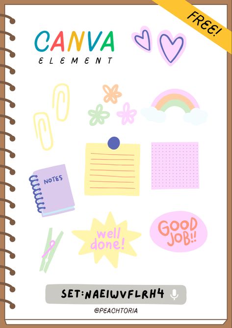 Stationary / sticker / books / cute elements on Canva Hidden Elements On Canva, Sticker Books, Canva Element, Canva Elements, Sticker Book, Canvas, Books, Quick Saves, Art