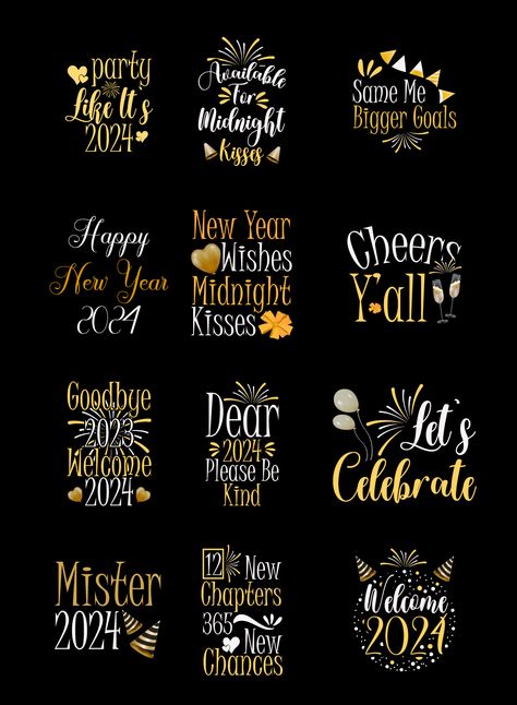 Happy New Year Shirt Ideas, New Years Shirt Designs, Happy New Year Tshirt Ideas, New Year 2024 Tshirt Design, New Year’s Eve Shirt Ideas, New Year Shirts Ideas, New Years Shirt Ideas, Happy New Year Fireworks, New Year Shirt