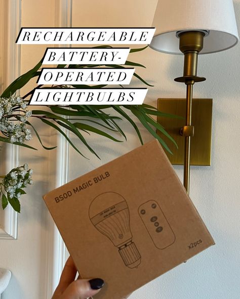 Battery Wall Light Sconces, Rechargeable Light Bulb Hack, Renter Friendly Sconces, Battery Operated Light Bulb, Renter Friendly Lighting, Battery Sconces, Eccentric Maximalist, Battery Operated Sconces, Rechargeable Light Bulb