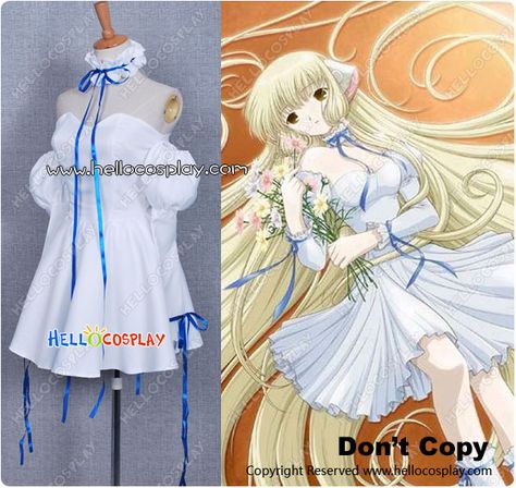 Anime Wedding Dress, Chobits Cosplay, Anime Wedding, Cosplay Characters, Casual Cosplay, Sewing Pattern Design, Cosplay Dress, Harajuku Fashion, Anime Outfits